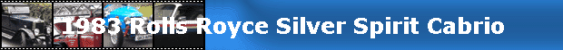 1983 Rolls Royce Silver Spirit Cabrio